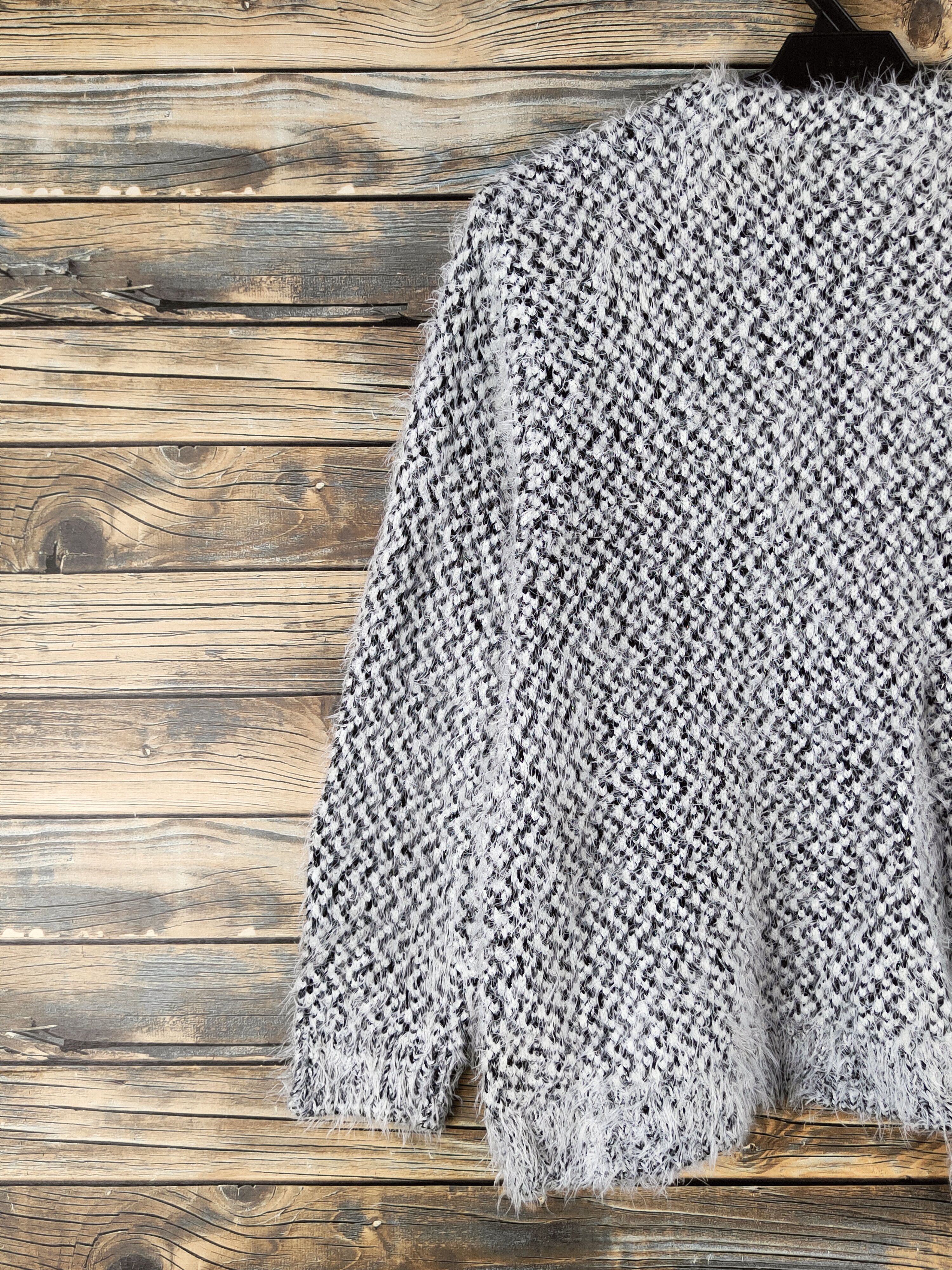 Japanese Brand DL Rope shaggy Fur Mohair Knitwear Cardigan #46-1003 Size M / US 6-8 / IT 42-44 - 8 Thumbnail