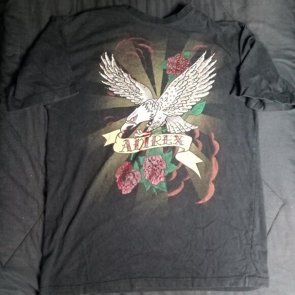 Avirex Vintage Y2K Avirex Eagle Roses Tattoo Art T-Shirt Size US L / EU 52-54 / 3 - 2 Thumbnail