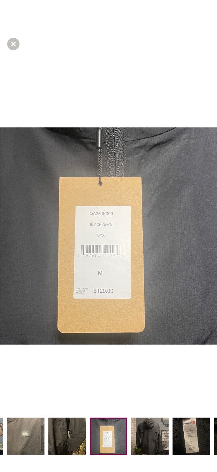 Quiksilver Quicksilver black windbreaker Size US M / EU 48-50 / 2 - 5 Thumbnail