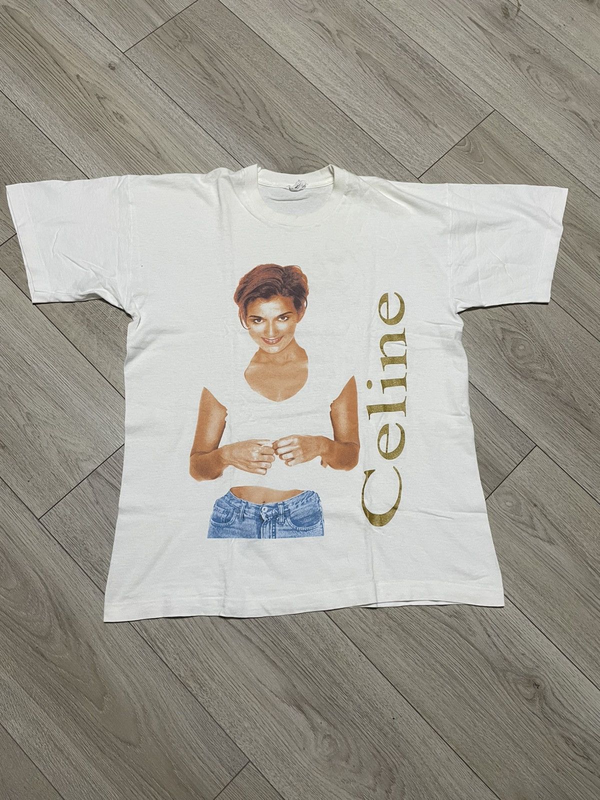 Vintage 1997 Celine Dion Falling Into You World Tour T Shirt
