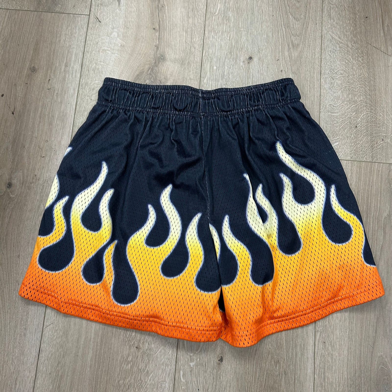 Stussy Inaka Power Orange Flame Mesh Shorts size Small S B3 Size US 30 / EU 46 - 5 Thumbnail