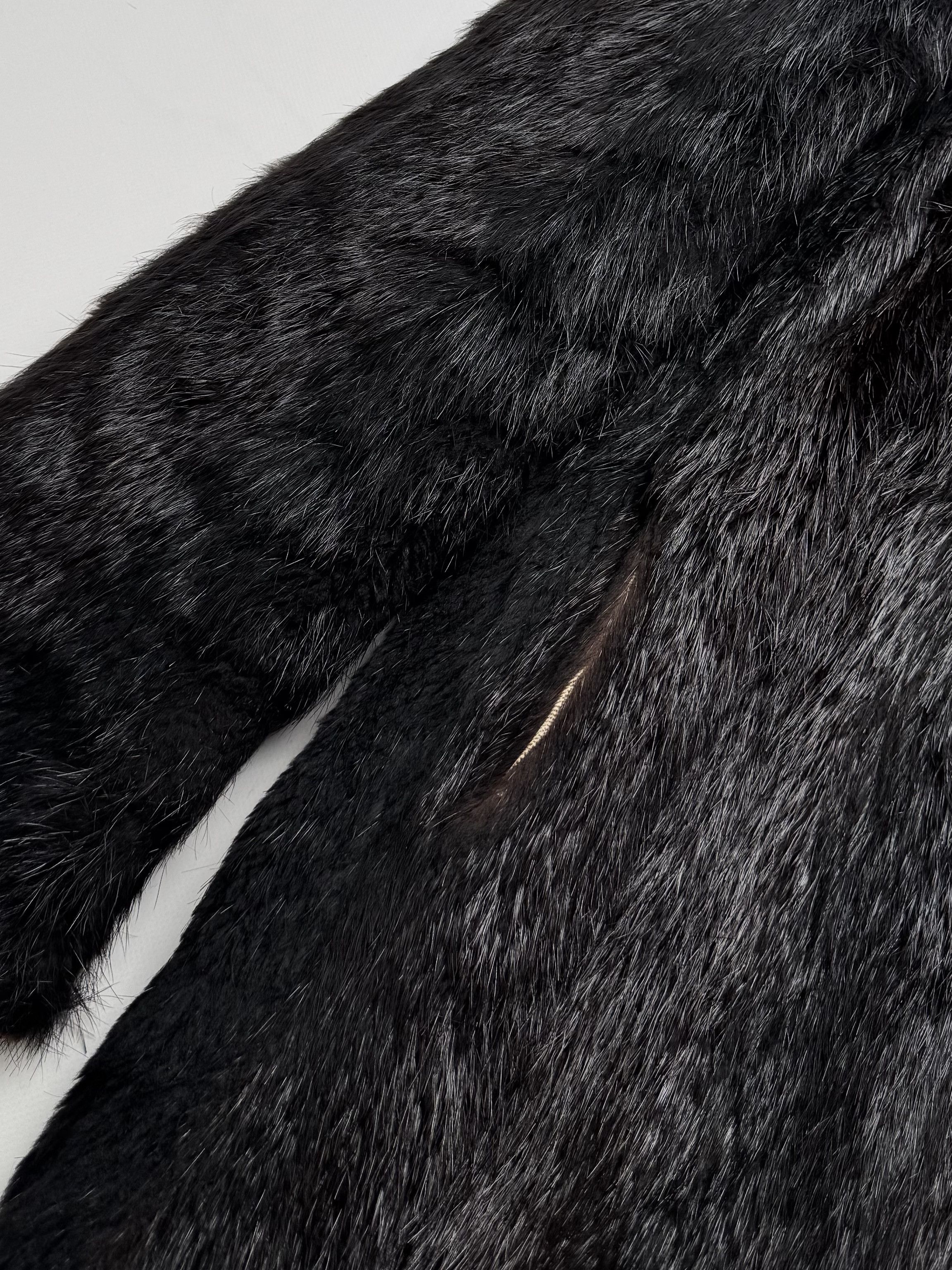 Vintage Vintage Long Real Fur Coat B8(V417)E2 Size L / US 10 / IT 46 - 5 Thumbnail