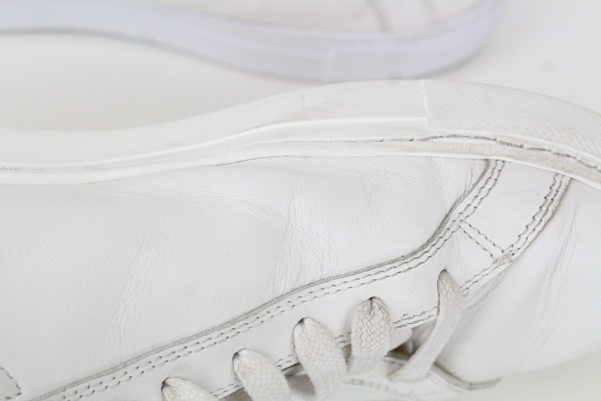 Suitsupply EU40 White Leather Low-Top Sneakers 73723 Size US 7 / EU 40 - 13 Thumbnail