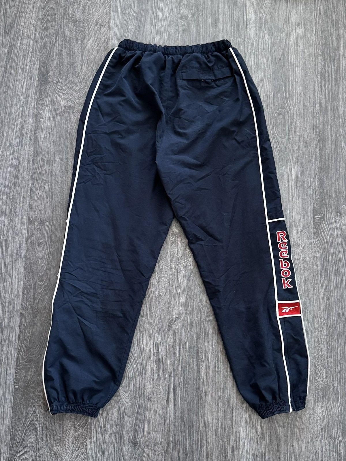 Reebok 90s Vintage Reebok NavyTrack Pants Size US 32 / EU 48 - 6 Thumbnail