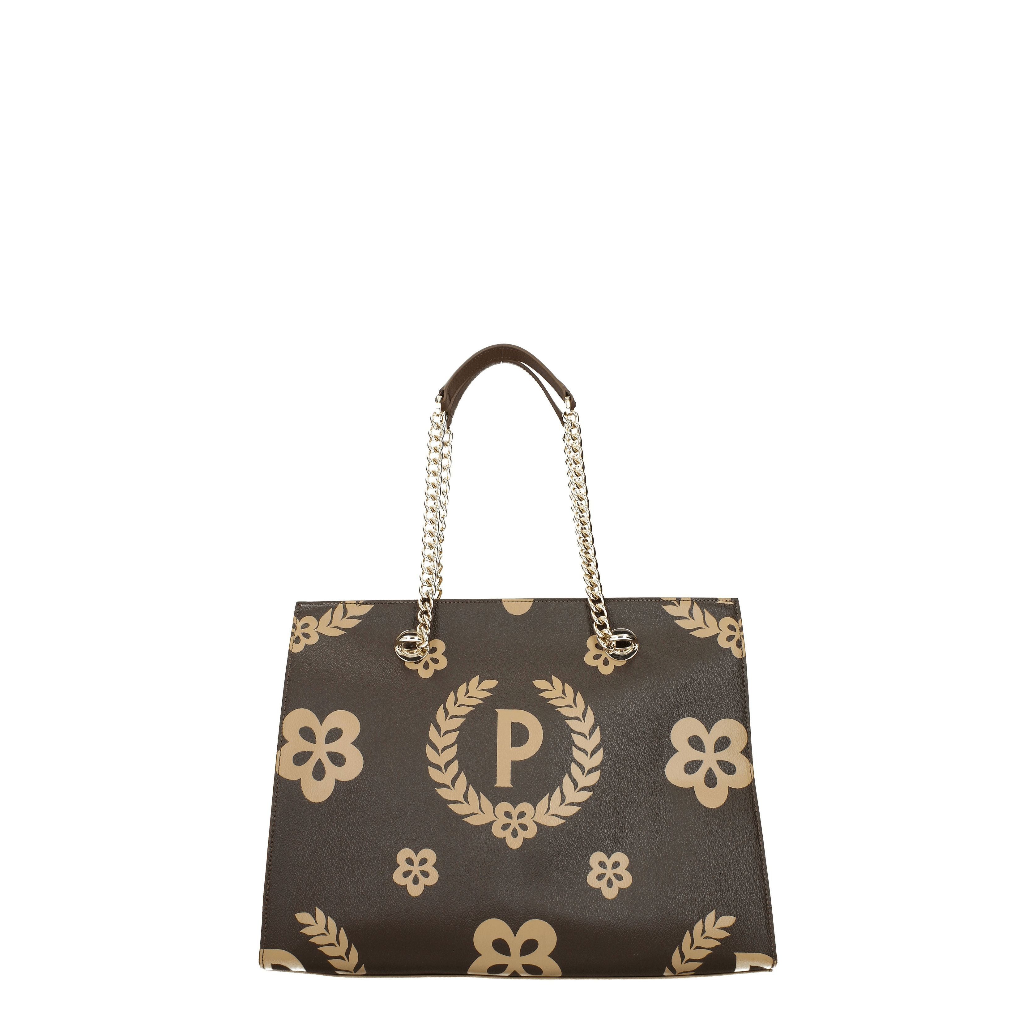 Pollini Shoulder Bag In Pvc in Beige, Women's
