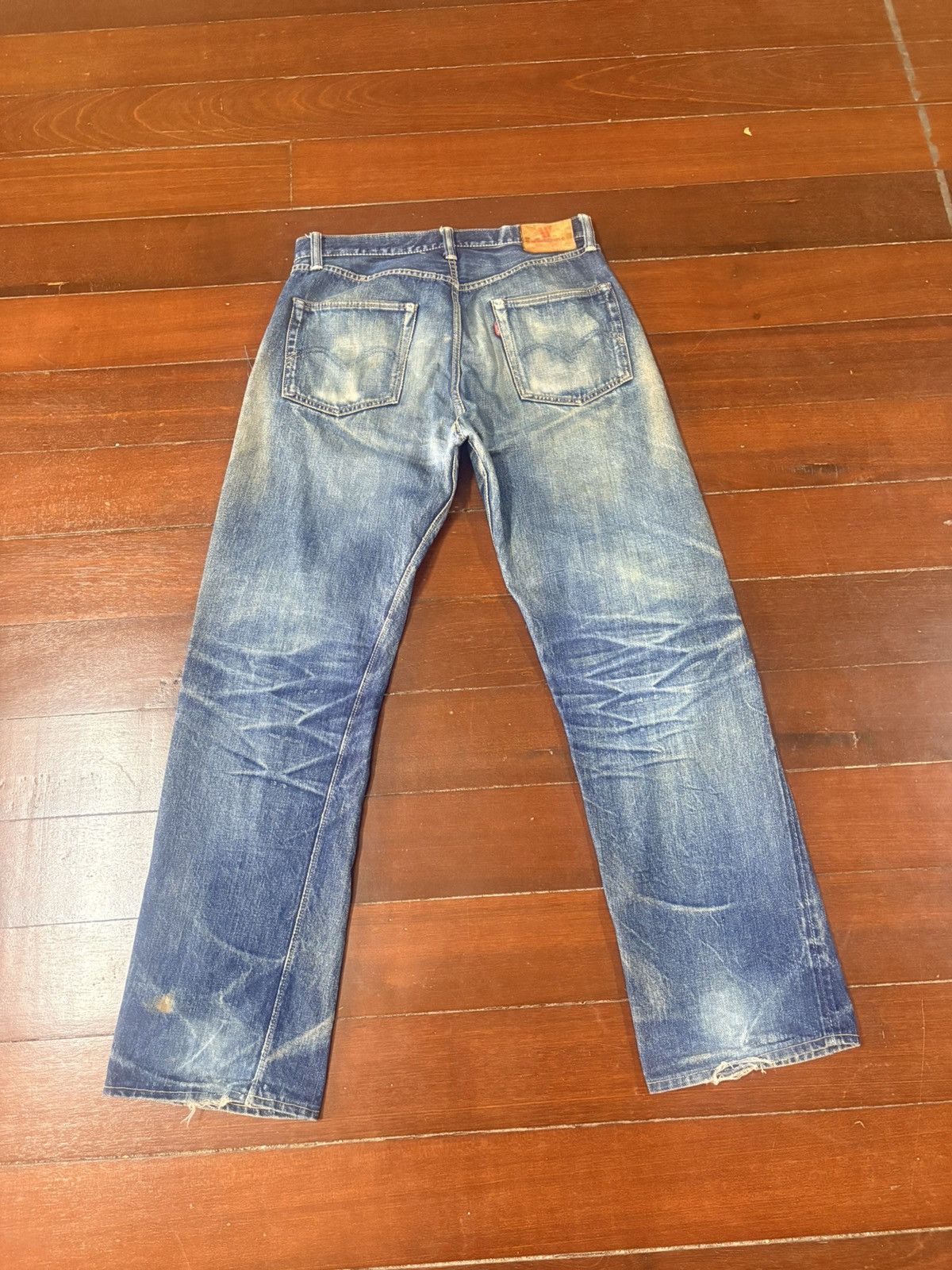 Warehouse & Co. vintage Warehouse 1001 indigo distressed rework selvedge Size US 34 / EU 50 - 10 Thumbnail