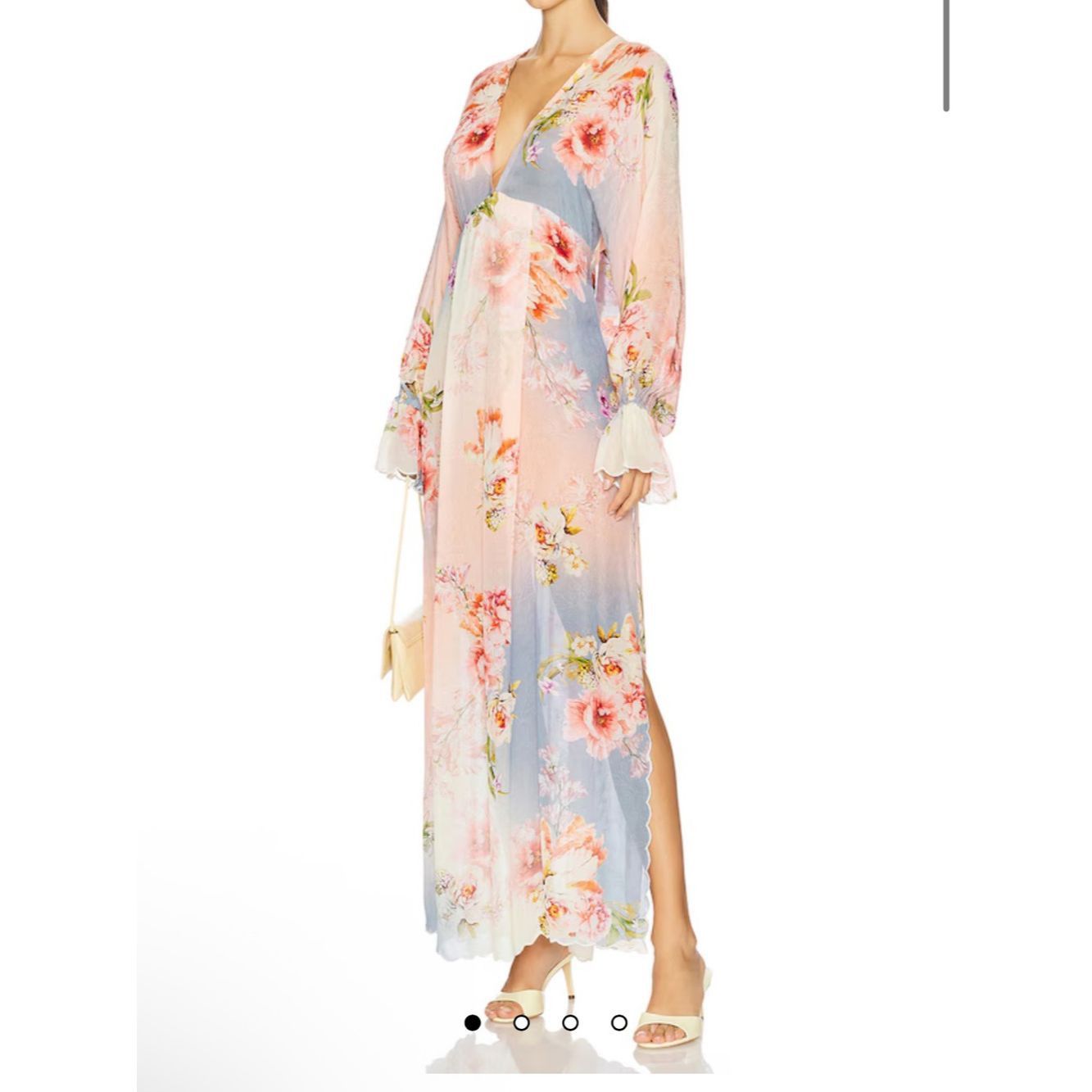 Hemant & Nandita Hemant and Nandita x REVOLVE Teien Caftan in Blue & Pink Fl Size M / US 6-8 / IT 42-44 - 1 Thumbnail