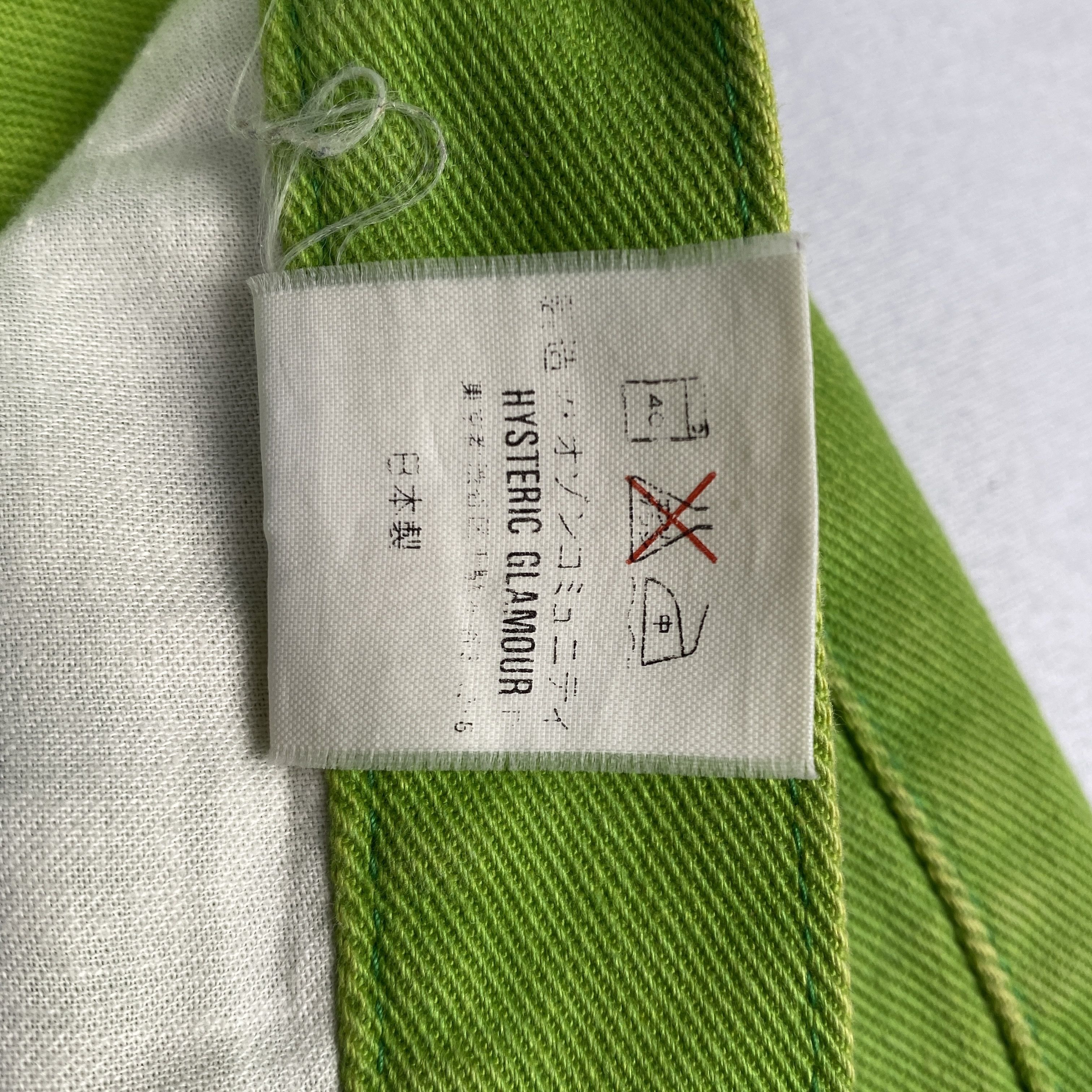Hysteric Glamour Neon Green Flared Pants Size 28" / US 6 / IT 42 - 15 Thumbnail