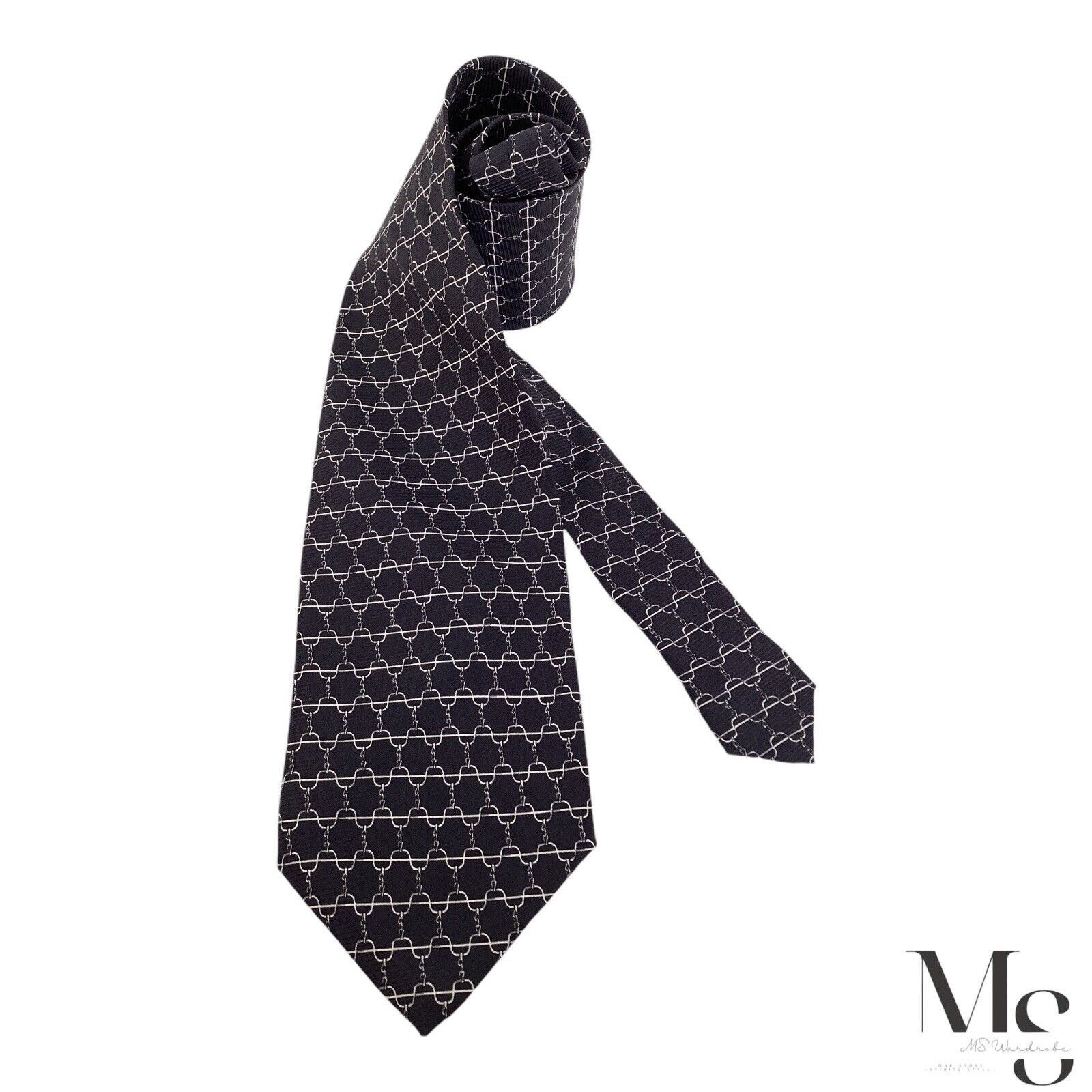 Other ADISON Blue Chain Link Print Silk Tie Made In Italy W: 3.75" Size ONE SIZE - 1 Thumbnail