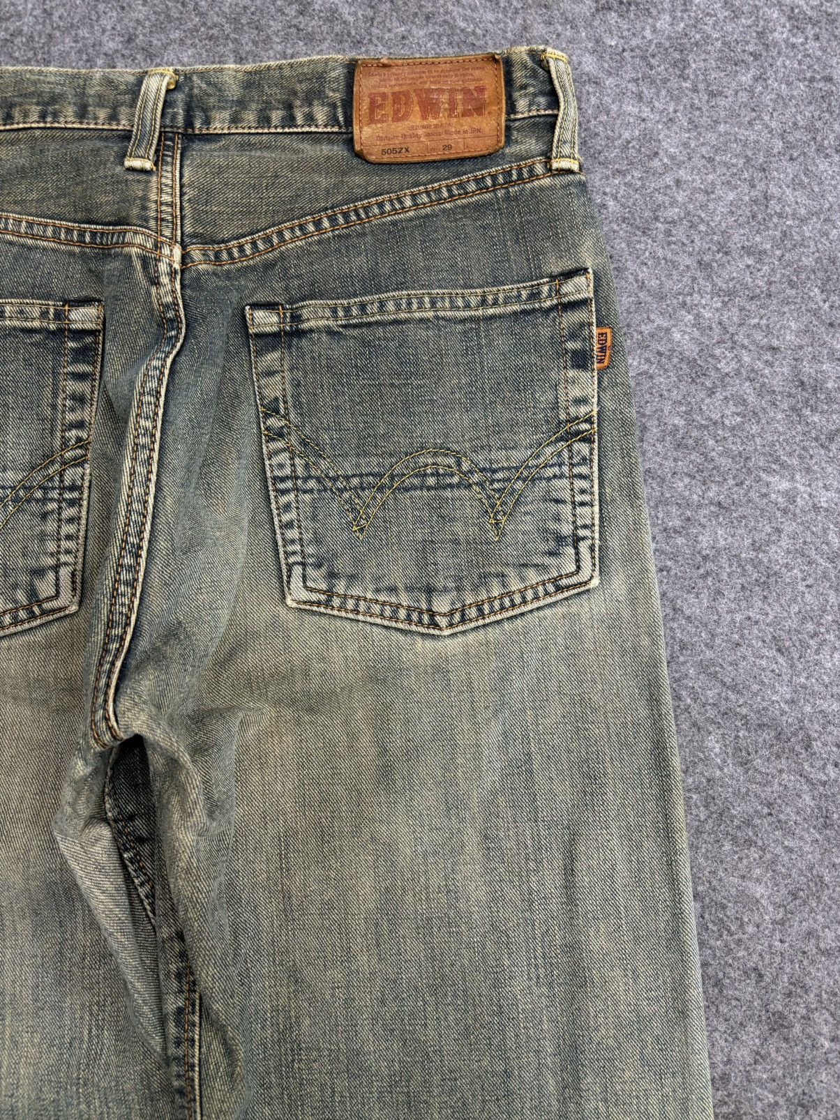 Edwin 💥Rare Selvedge💥Vintage Edwin 505X Yellow Selvedge Denim F578 Size US 29 - 12 Thumbnail