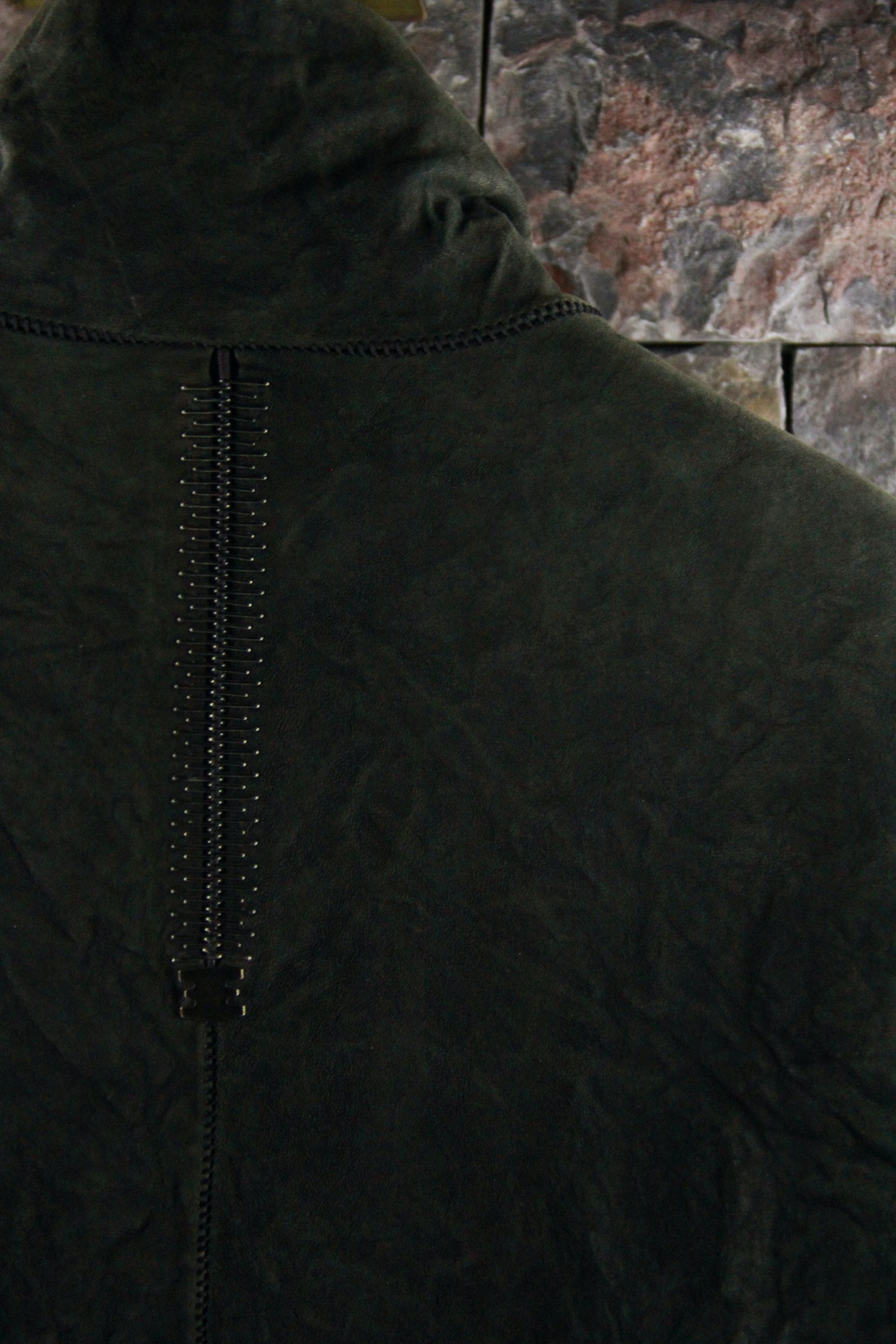 Isaac Sellam Experience Dark Green Nubuck Bauhaus Down Jacket Size US L / EU 52-54 / 3 - 8 Thumbnail