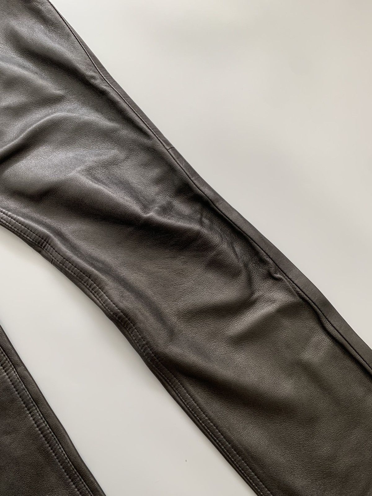 Versace Vintage Versace Leather Pants Y2K streetwear Size 27" / US 4 / IT 40 - 10 Thumbnail