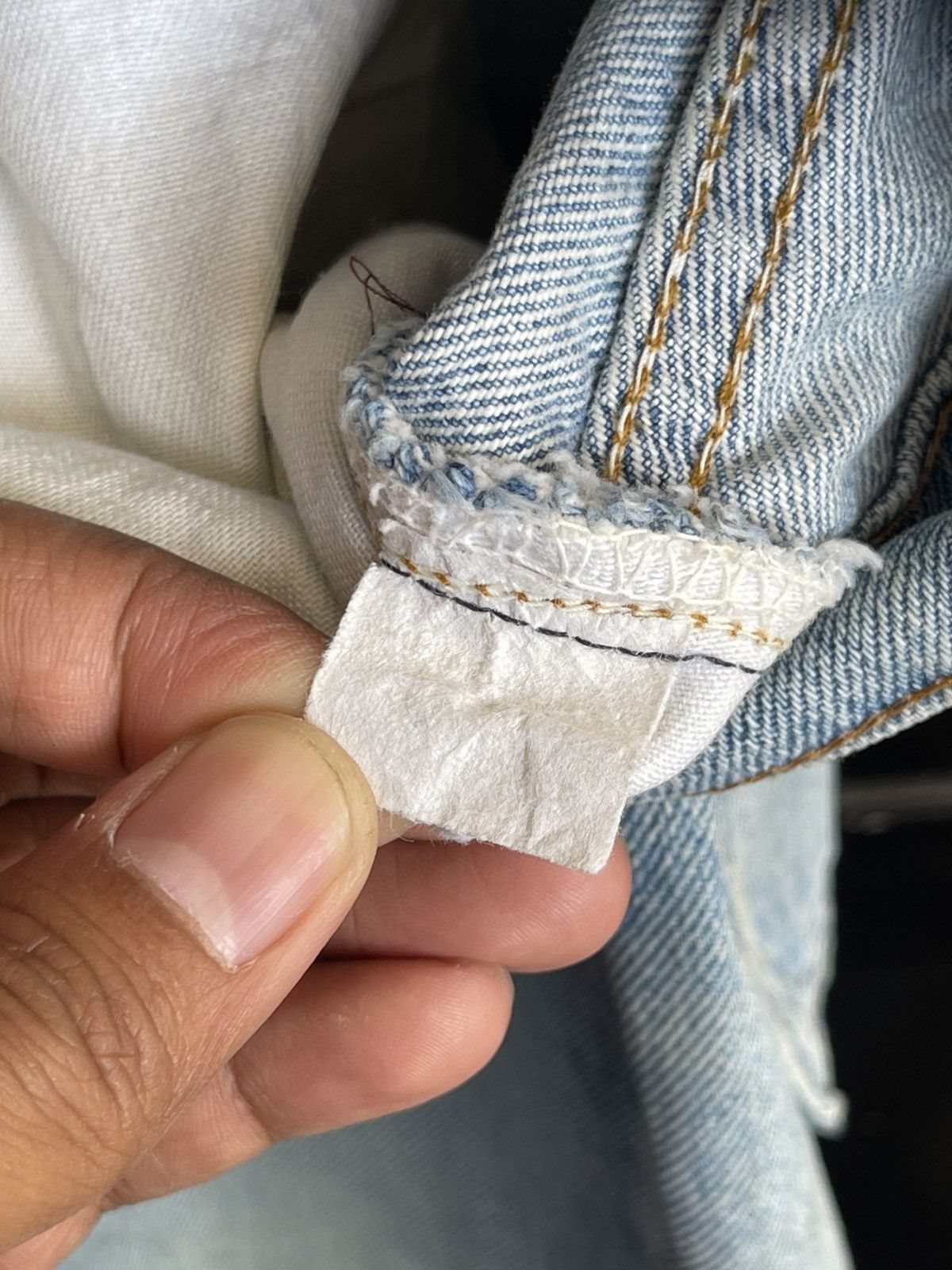 Levi's Vintage 80's Distressed Levis Size US 36 / EU 52 - 12 Thumbnail