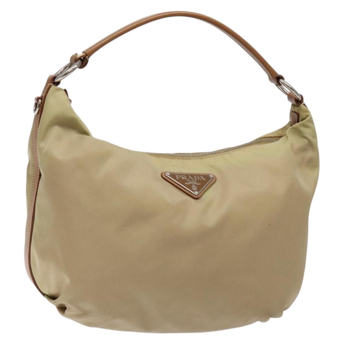 Prada PRADA Tote Bag Nylon Beige Silver Size ONE SIZE - 1 Thumbnail