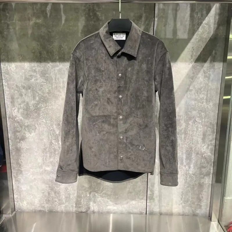 Dior Dior Gray Cotton Men's Outerwear Jacket 0089 Size US L / EU 52-54 / 3 - 1 Thumbnail
