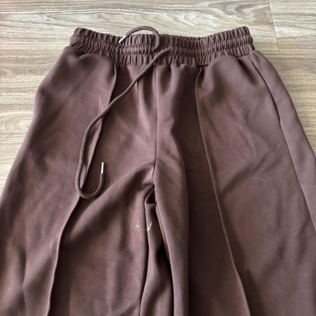 Japanese Brand Crazy Vintage Y2K/2000s Baggy Brown Wide Leg Loose Fit Sweatpants! Fits L Size US 32 / EU 48 - 4 Thumbnail
