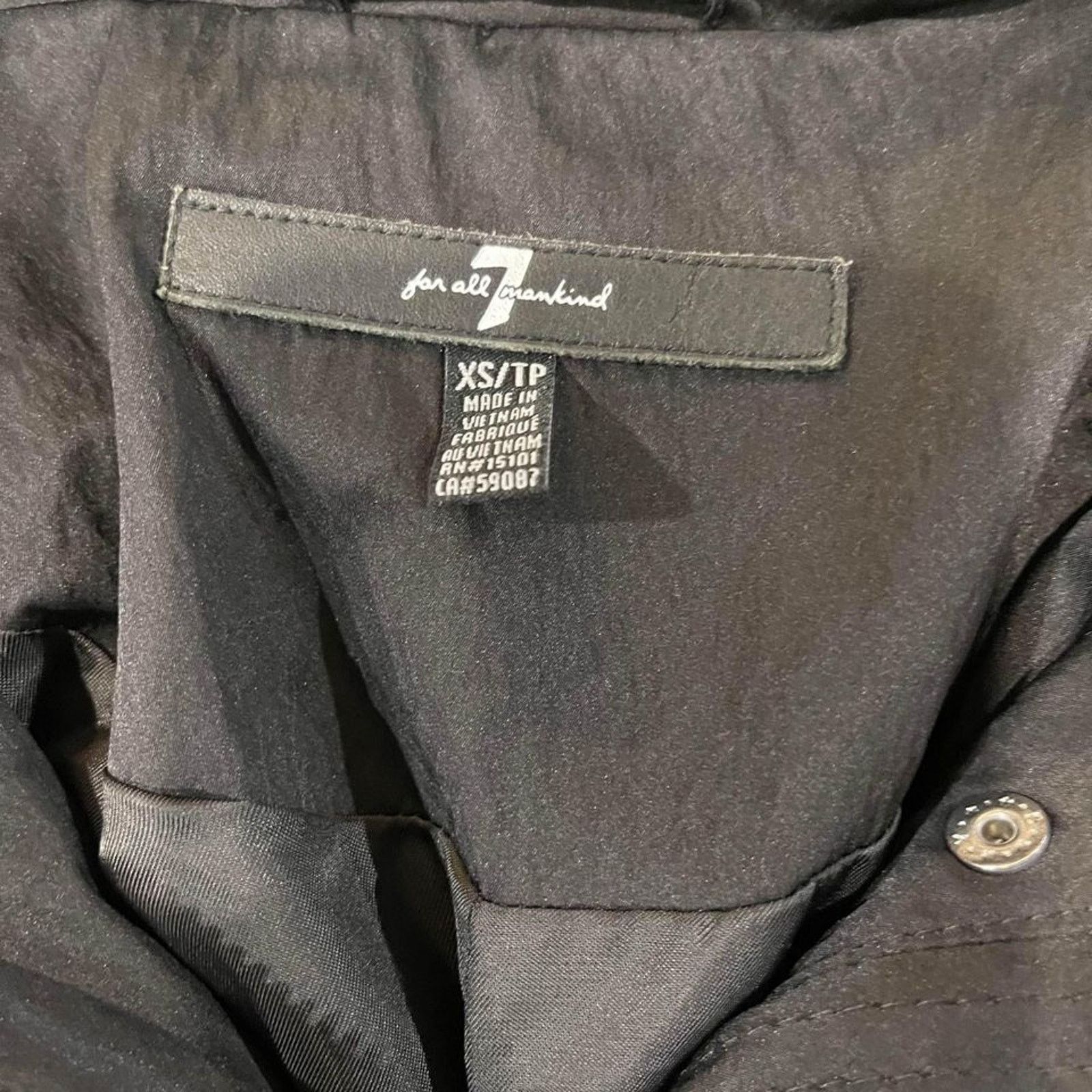 7 For All Mankind 7 For All Mankind Womens XS Water Repellent Anorak Jacket Size XS / US 0-2 / IT 36-38 - 3 Thumbnail