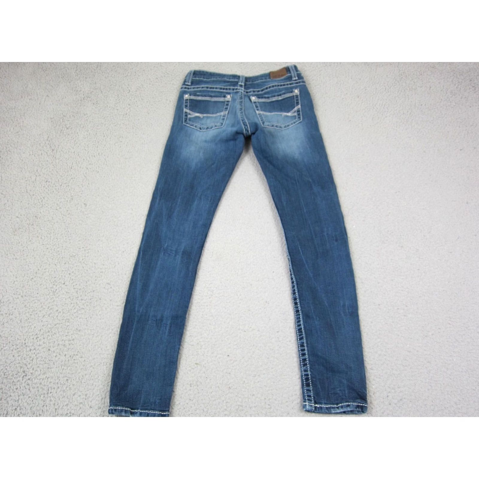 Vintage Buckle BKE Jeans Womens Payton Skinny Medium Wash Stretch Blue Denim 27 x 31.5 Size 27" / US 4 / IT 40 - 5 Thumbnail