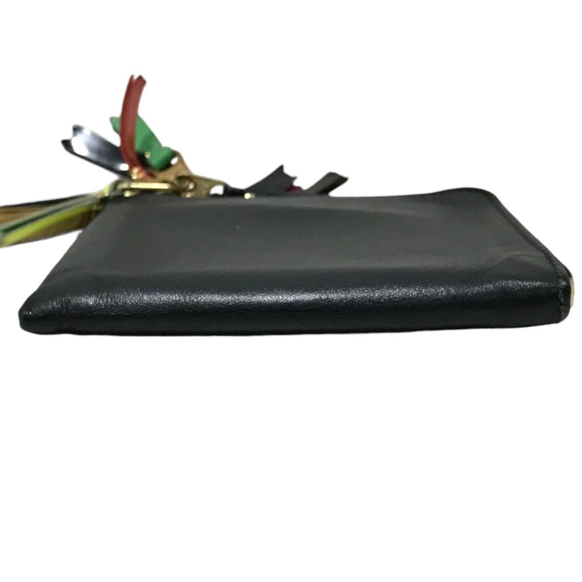 Comme des Garcons Wallet Plain L Zip Wallet Black Size ONE SIZE - 3 Thumbnail