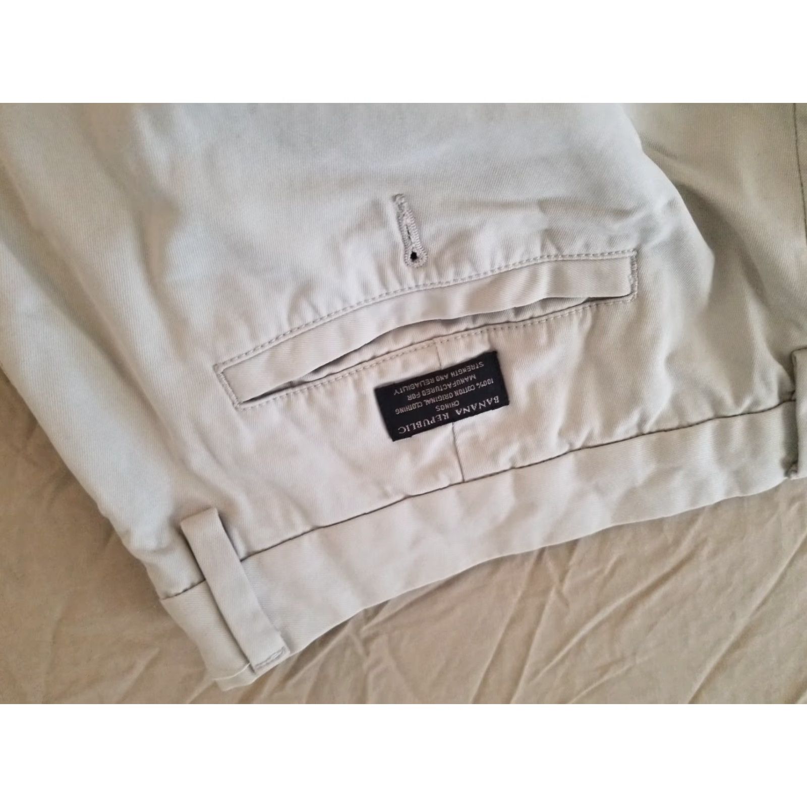 Banana Republic Banana Republic Pants Chino Khaki Beige 36x34 36x33 Mens Regular Cotton Dress Slacks Trousers Size US 36 / EU 52 - 2 Thumbnail