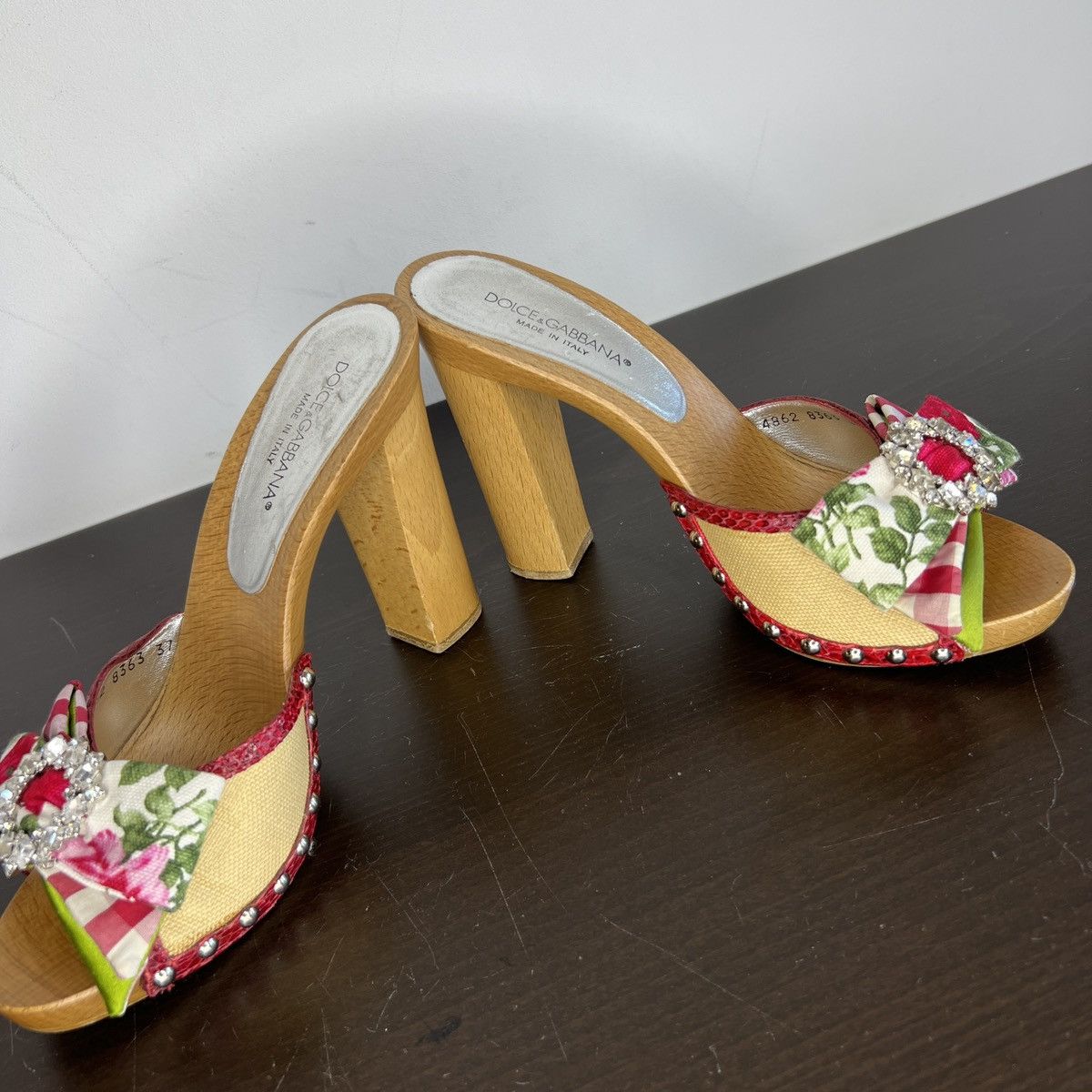 Dolce & Gabbana Dolce & Gabbana D&G Sandals Heels Shoes Platform Y2K Size US 6 / IT 36 - 10 Thumbnail