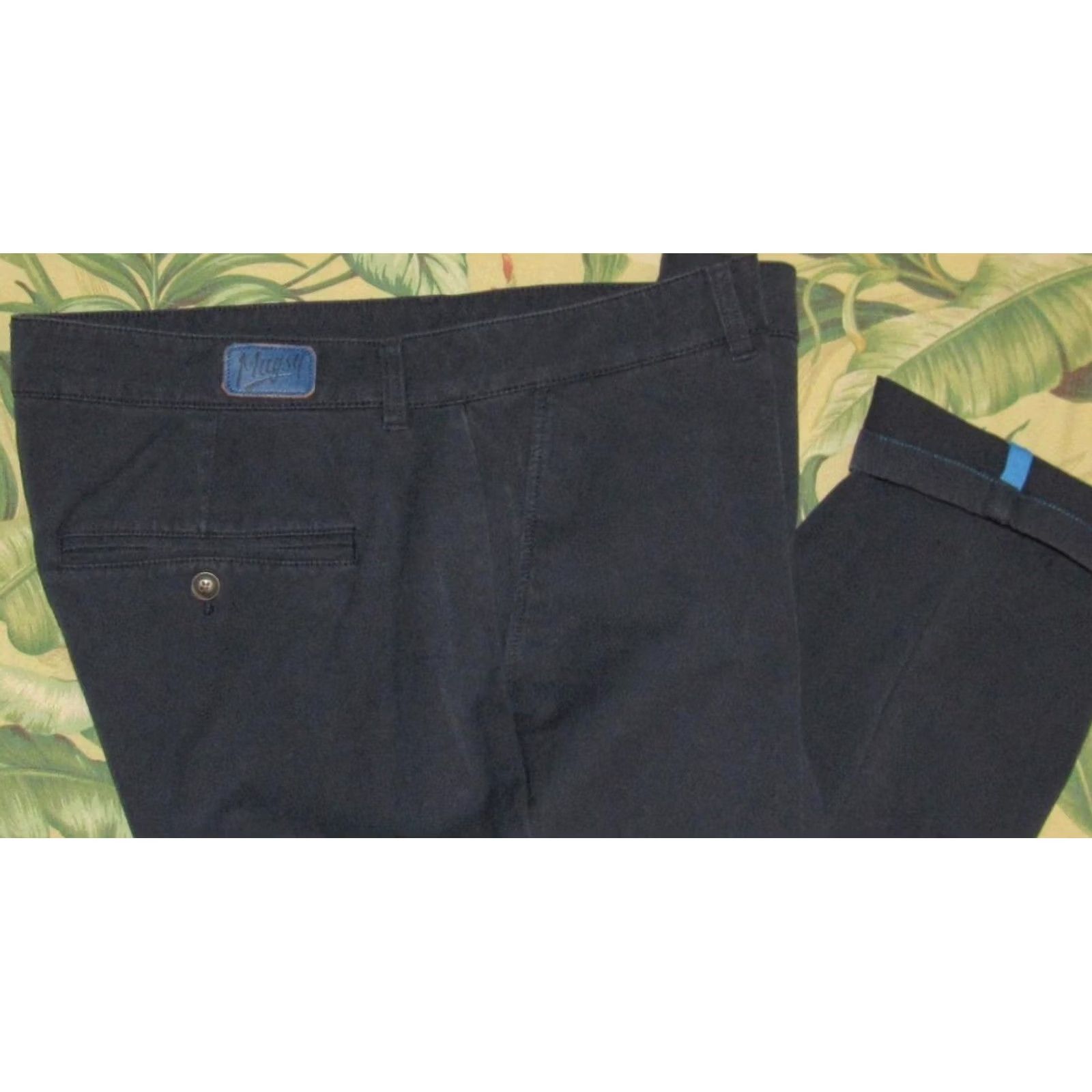 Vintage MUGSY Chino Pants Navy Blue Morgans 40 x 32 Men Size US 40 / EU 56 - 2 Thumbnail