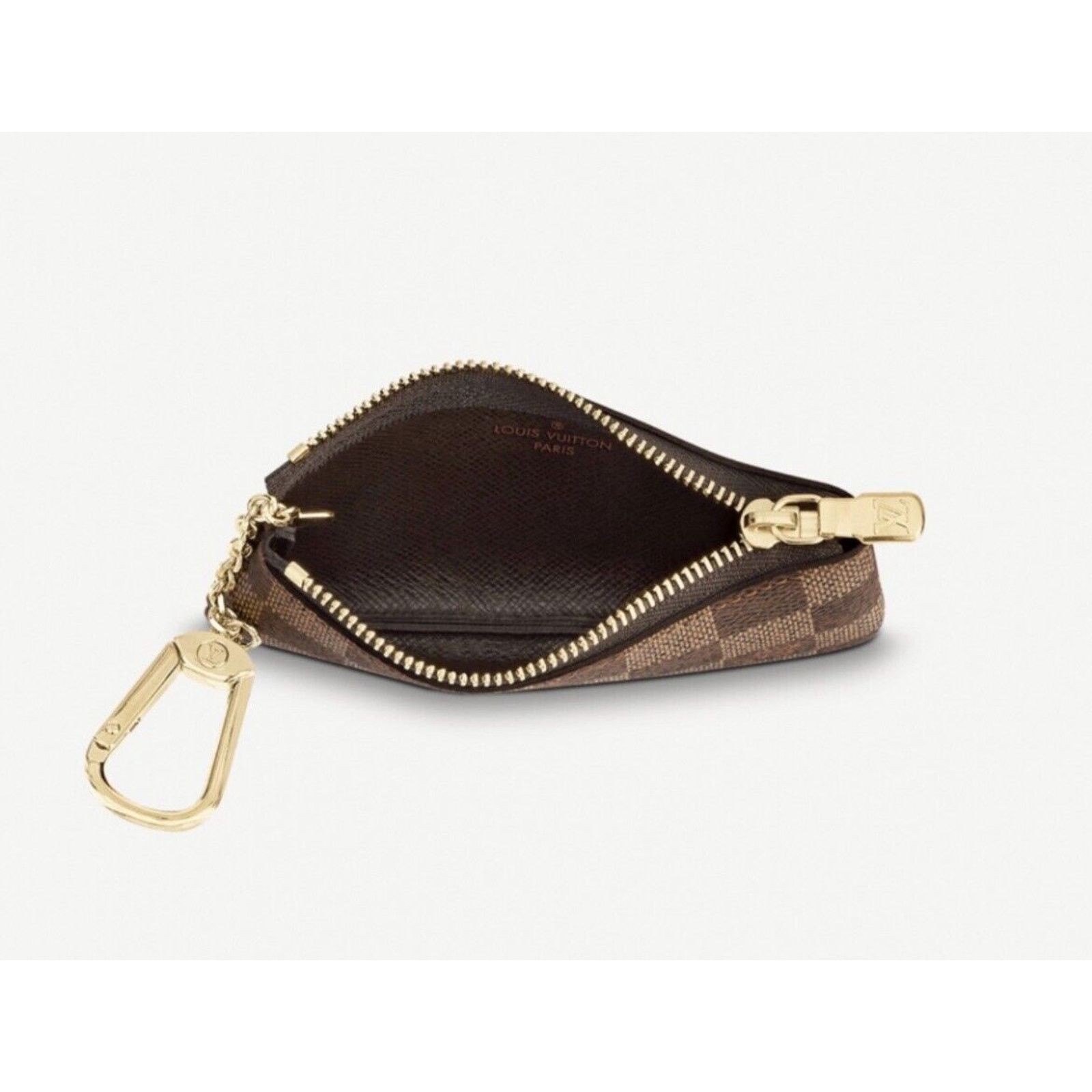 Louis Vuitton NEW LOUIS VUITTON Key Pouch Cles Damier Ebene Coin Card Size ONE SIZE - 10 Thumbnail