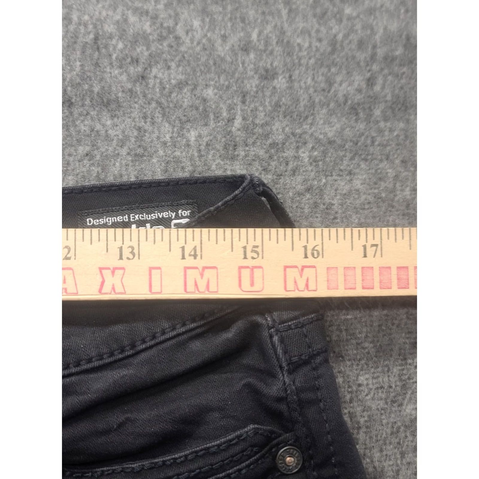 Vintage Salvage Jeans Mens 30x31 Regular Fit Mayhem Straight Leg Stretch Black Buckle Jeans Size US 30 / EU 46 - 3 Thumbnail