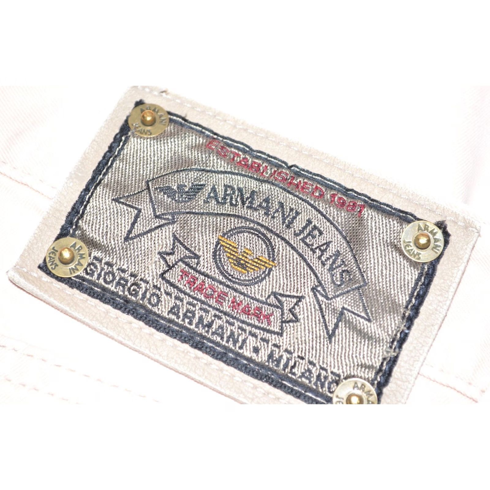 Vintage VINTAGE Armani Jeans Men's Eco-Stone Beige Denim Pants Made in Italy Size 36 Size US 36 / EU 52 - 6 Thumbnail