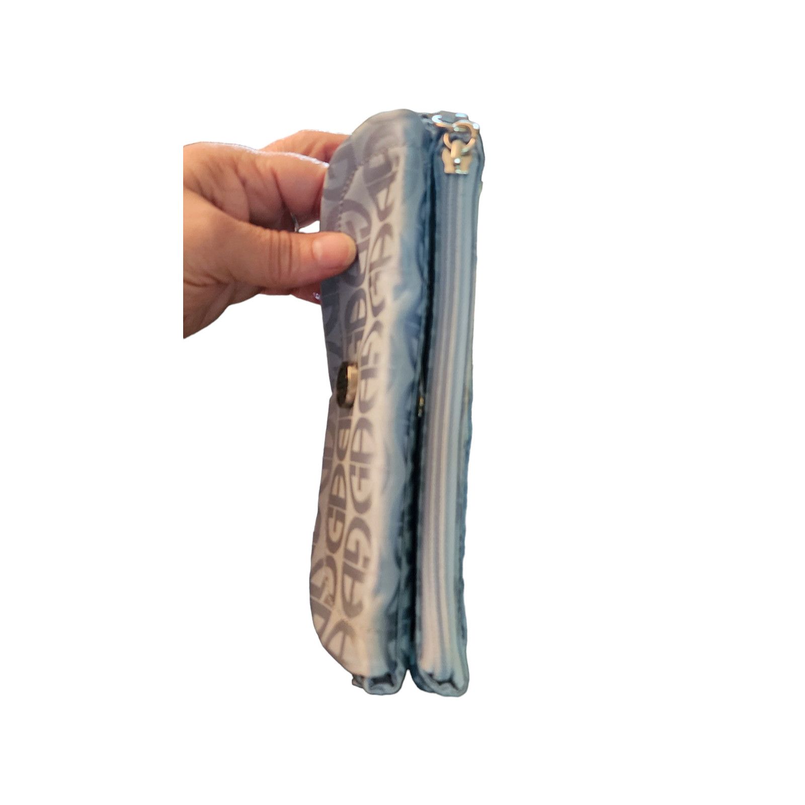 Giani Bernini Giani Bernini satin faux leather trim clutch & card wallet. Size ONE SIZE - 7 Thumbnail