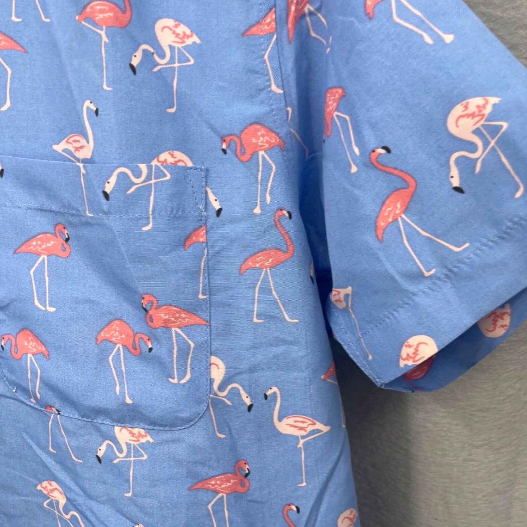 Vintage Lowes Hawaiian Camp Shirt Men S Button Down Flamingo Aop Preppy Vacation Dad Size US S / EU 44-46 / 1 - 7 Thumbnail