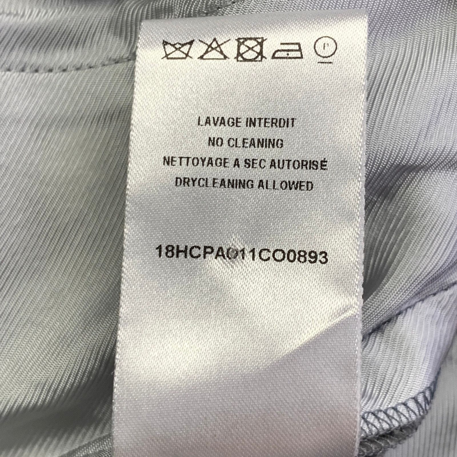 Nina Ricci NINA RICCI Grey Cotton Blend Corduroy Slim Fit Casual Pants Size 27" / US 4 / IT 40 - 5 Thumbnail