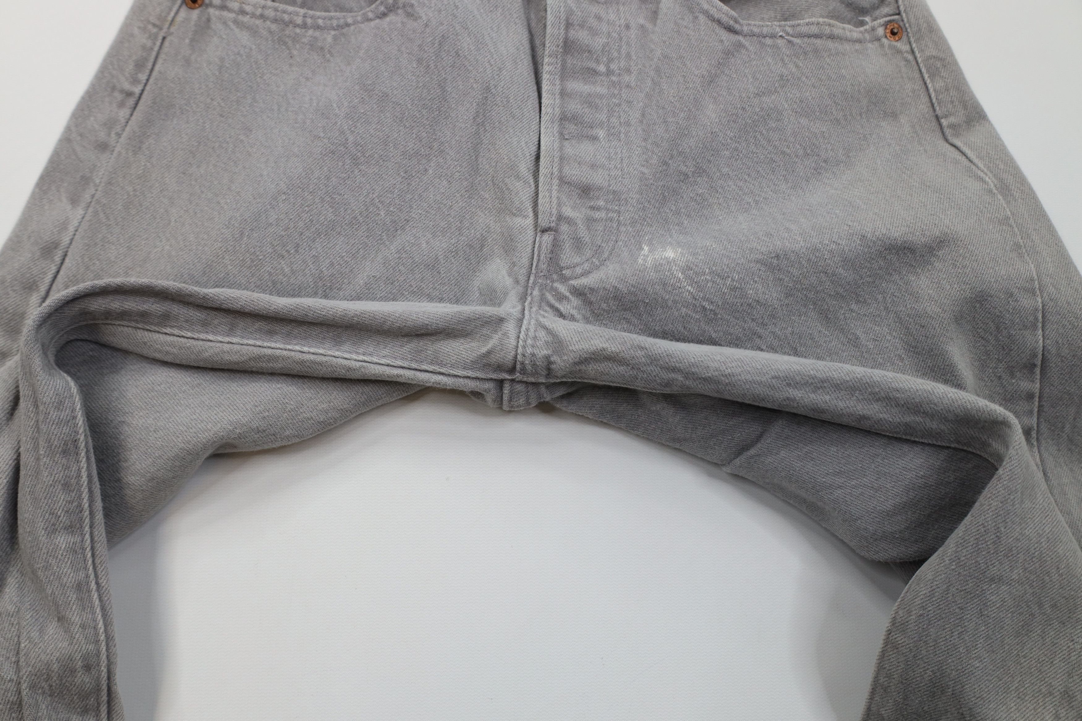 Levi's Vintage 80s Levis 501xx Button Fly Original Jeans Gray USA Size US 29 - 7 Thumbnail