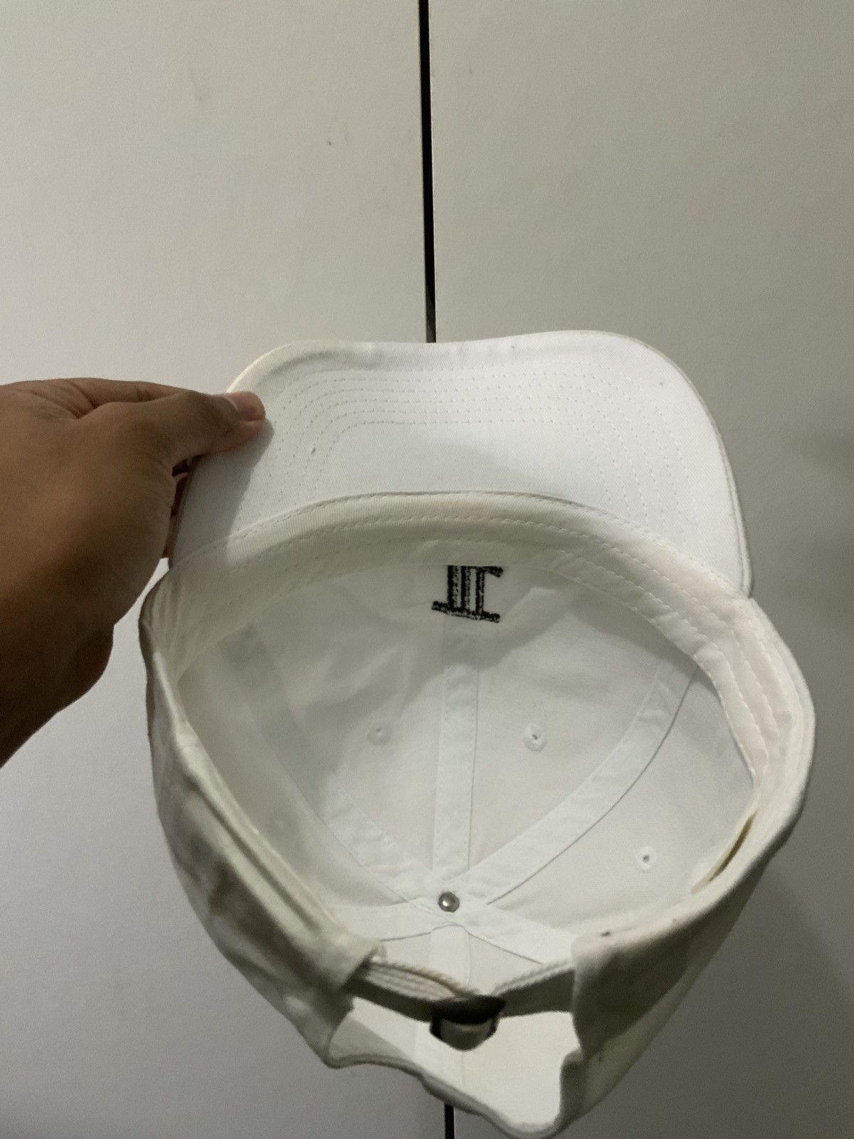 Japanese Brand Plain White Black Logo Hat Size ONE SIZE - 8 Thumbnail