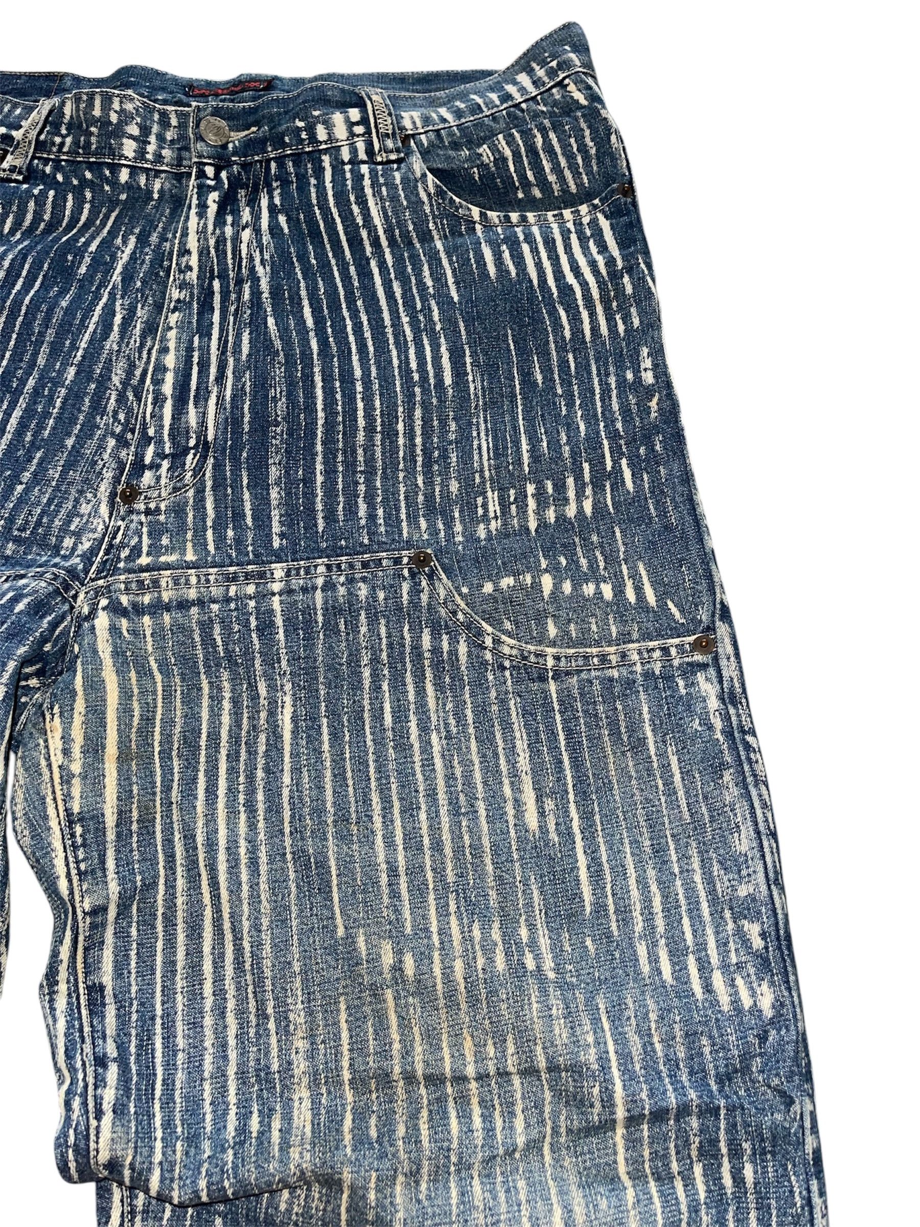 JNCO × Jordan Brand × Vans Vtg 90s Vans Jord Wide Leg Baggy Double Pocket Knee Lines Size US 34 / EU 50 - 6 Thumbnail