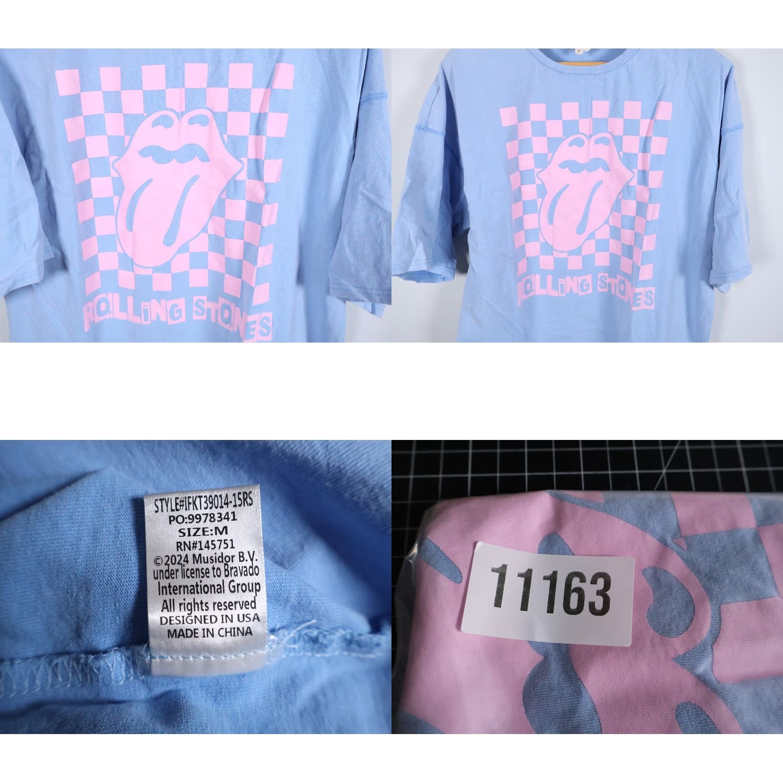Vintage Fantastic Fawn Rolling Stones T-Shirt Adult Medium Blue Oversized Fit Women Size M / US 6-8 / IT 42-44 - 8 Thumbnail