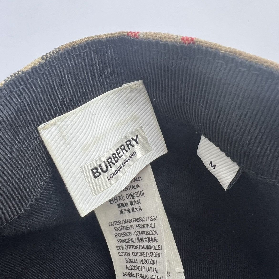 Burberry Burberry Check Baseball Cap Size ONE SIZE - 6 Thumbnail