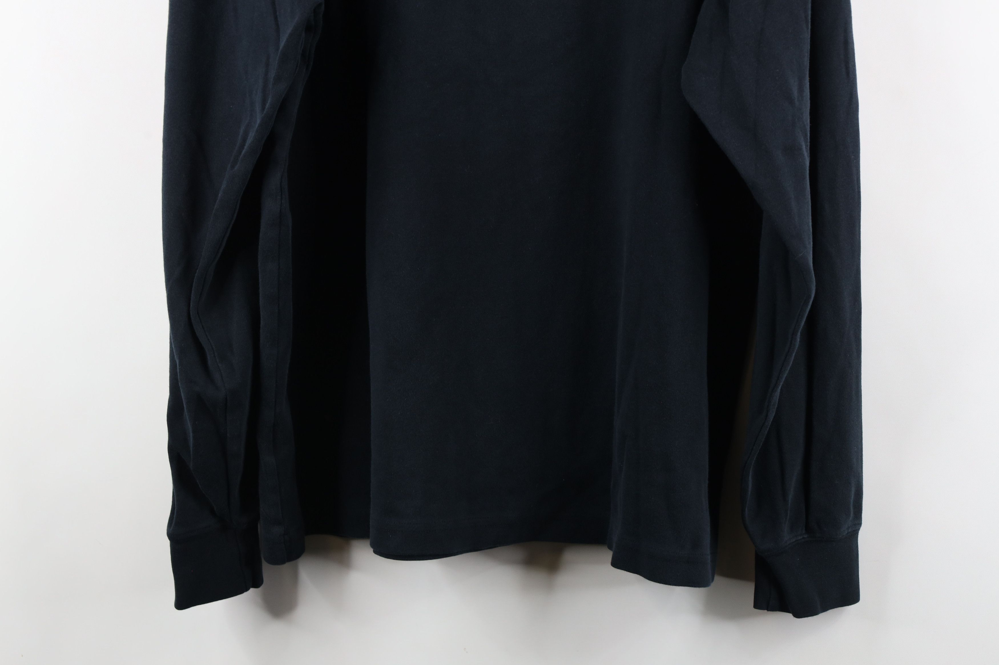 Lands' End × Vintage Vintage 90s Lands Mock Neck Long Sleeve T-Shirt Black Cotton Size US L / EU 52-54 / 3 - 10 Thumbnail