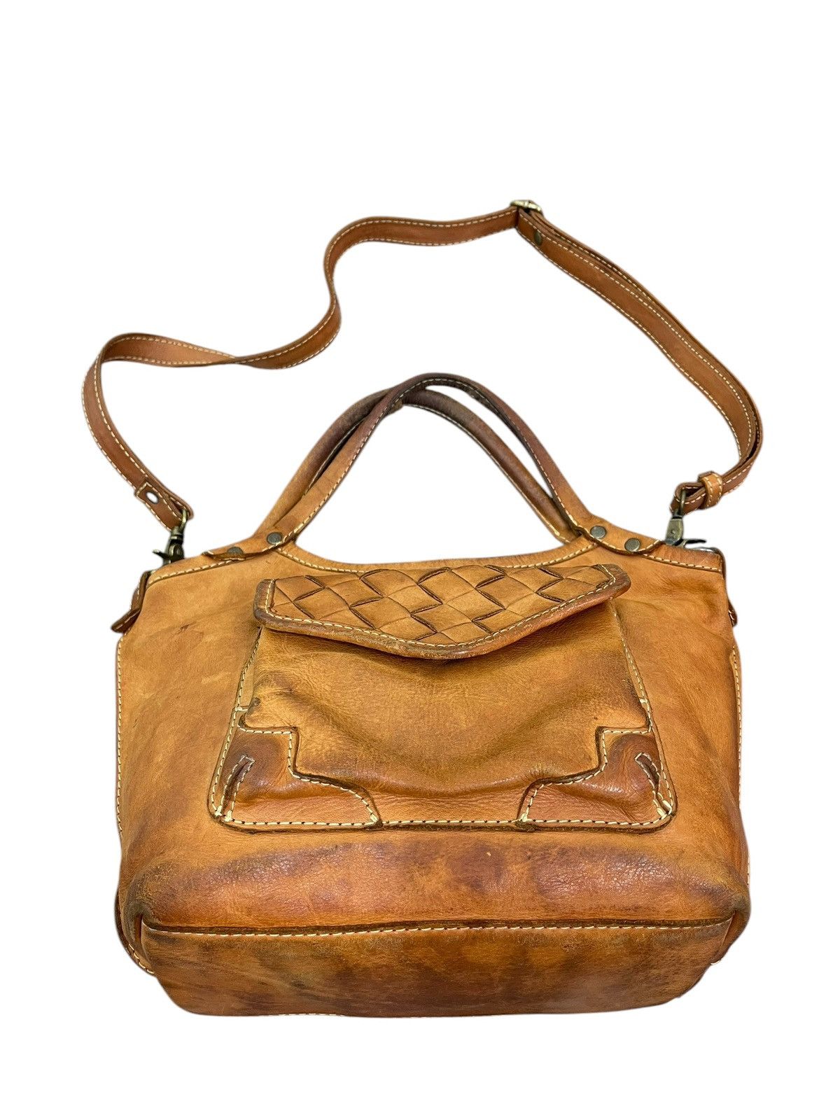 Genuine Leather Full Leather Patina Peaks Peak Japan Tote Shoulder Bag 1🟩6 Size ONE SIZE - 7 Thumbnail