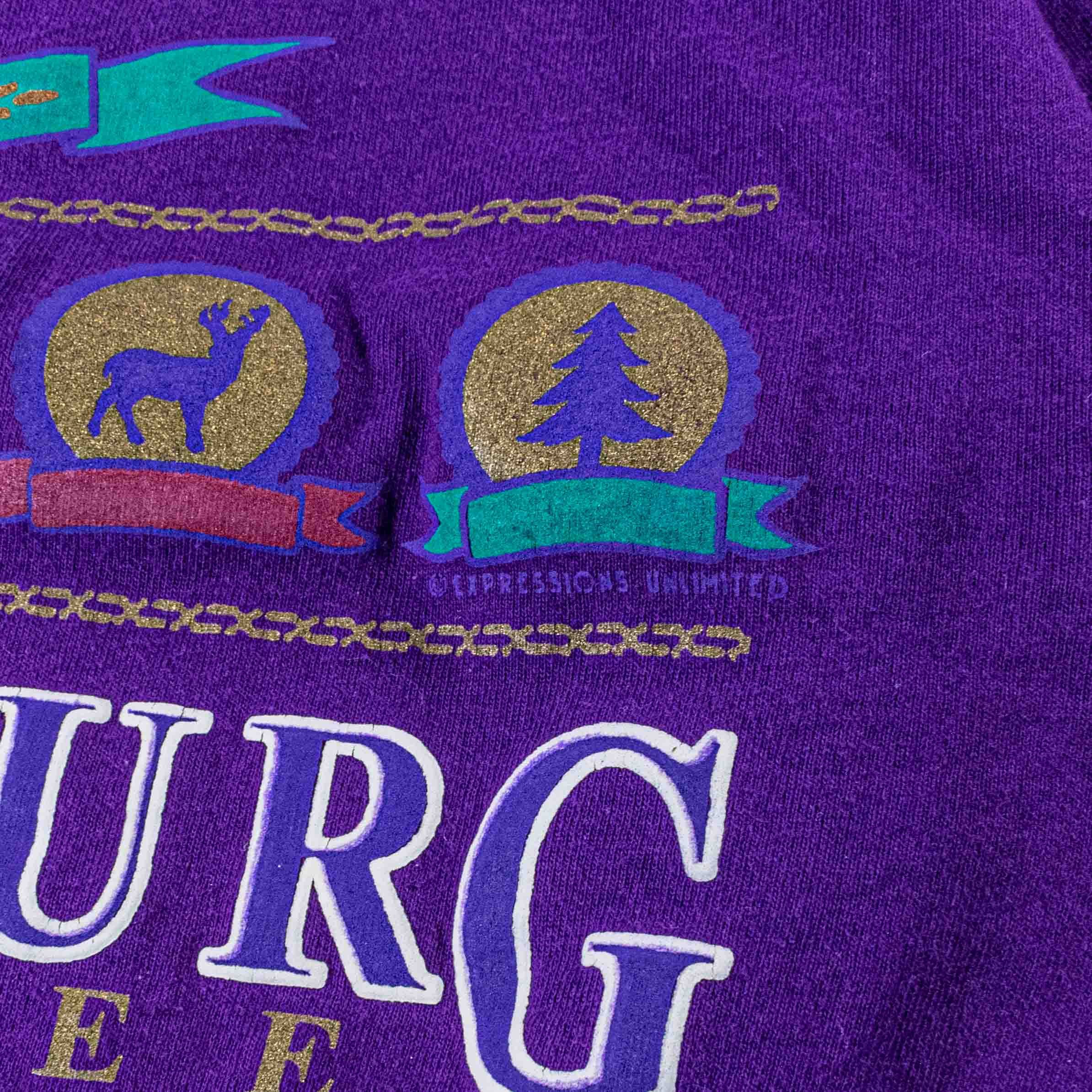 Vintage 90s Gatlinburg Tennessee Shirt Purple Crest Smoky Mountains Size US L / EU 52-54 / 3 - 5 Thumbnail