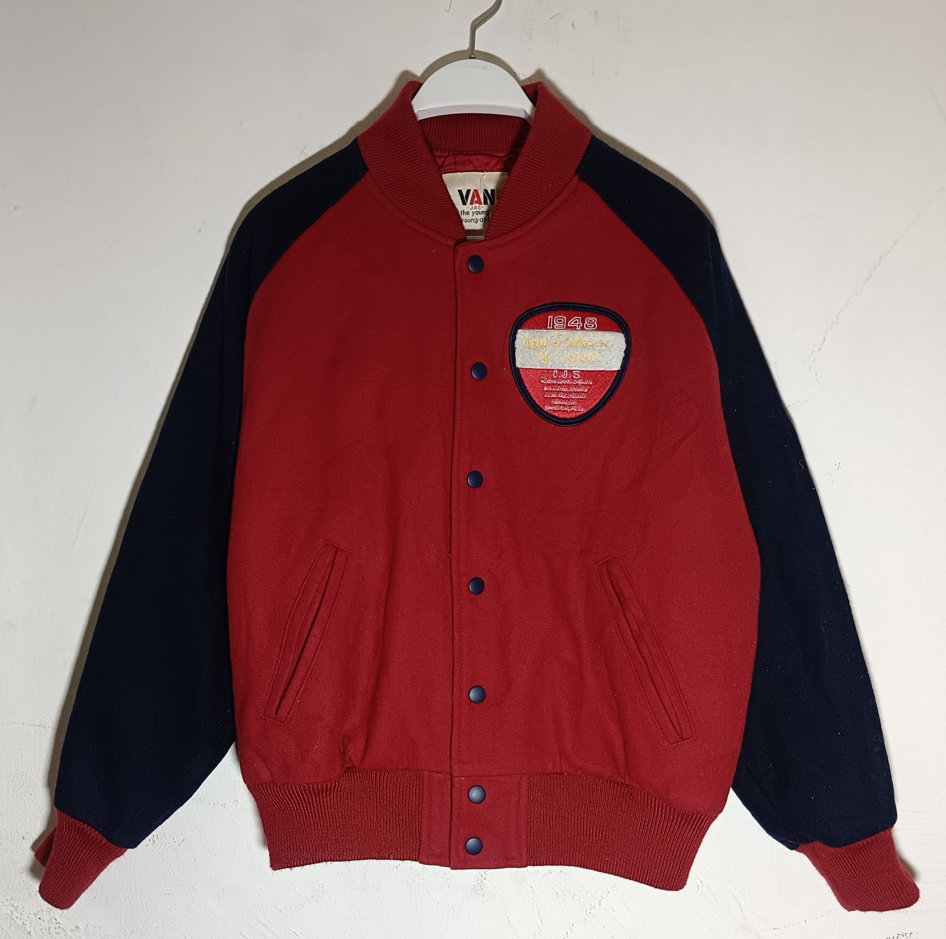 Japanese Brand Vintage Van Jac Varsity Jacket Size US S / EU 44-46 / 1 - 3 Thumbnail