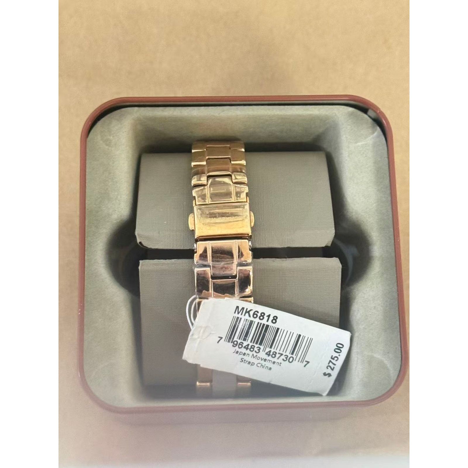 Michael Kors Michael Kors MK6818 Rose Gold-Tone and Acetate Watch Size ONE SIZE - 2 Thumbnail