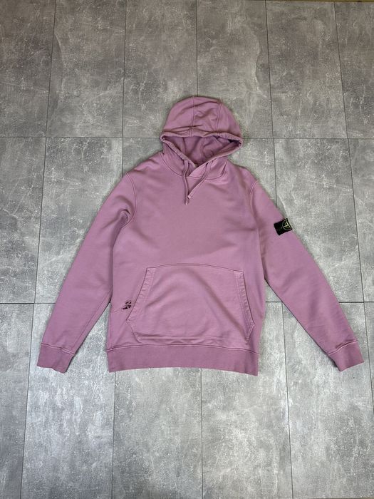 Stone island 2024 hoodie rose quartz