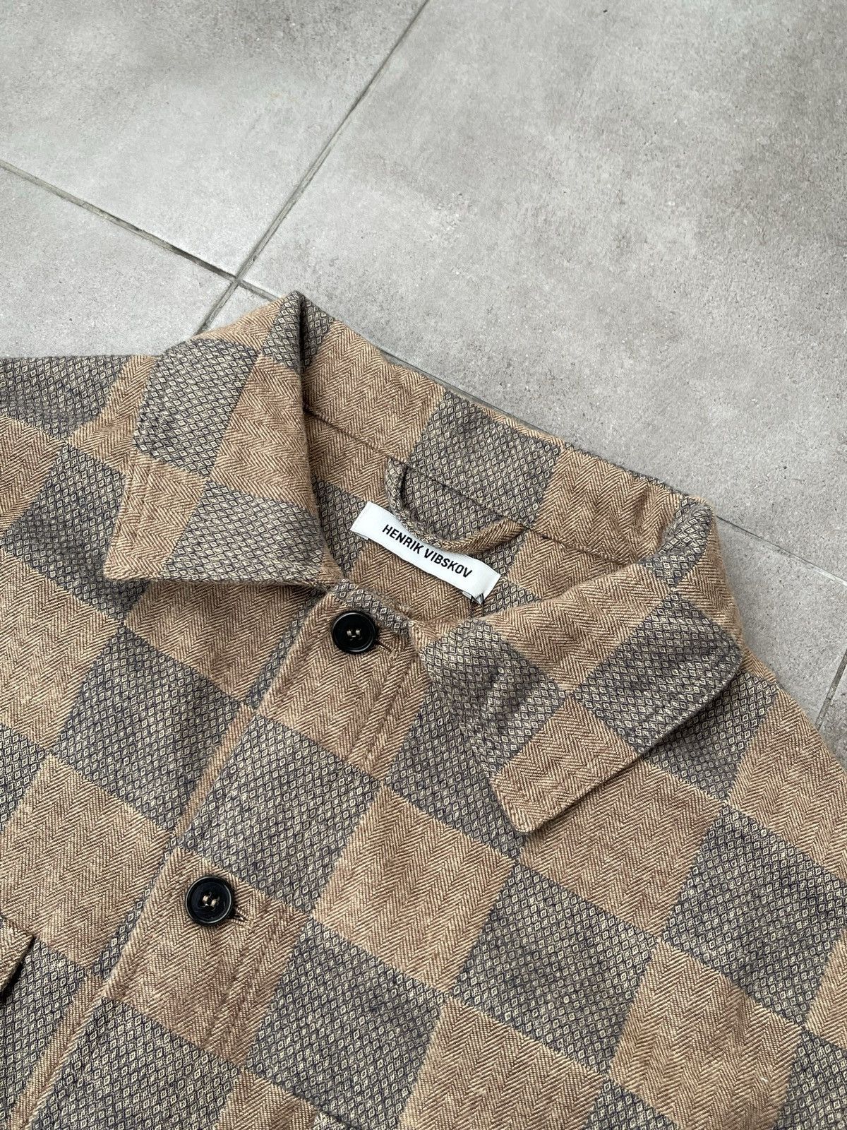 Henrik Vibskov !DS! AW23 Henrik Vibskov Checkered Field Flannel Shirt Size US M / EU 48-50 / 2 - 21 Thumbnail