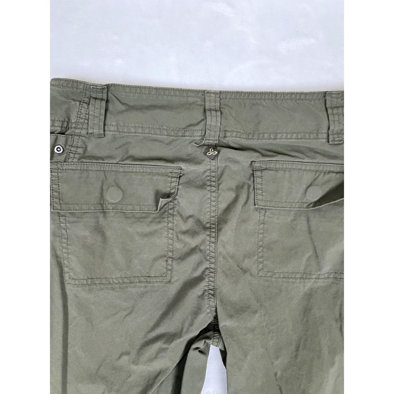 Prana prAna Pants Womens 8 Green Straight Leg Lightweight Twill Travel Hiking Outdoor Size 30" / US 8 / IT 44 - 6 Thumbnail