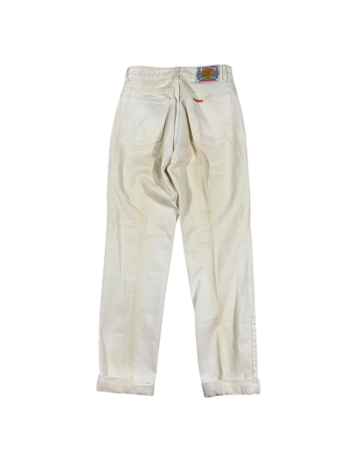 Edwin × Vintage Vintage Edwin White Tapered Jeans 26x28 Size 26" / US 2 / IT 38 - 2 Thumbnail