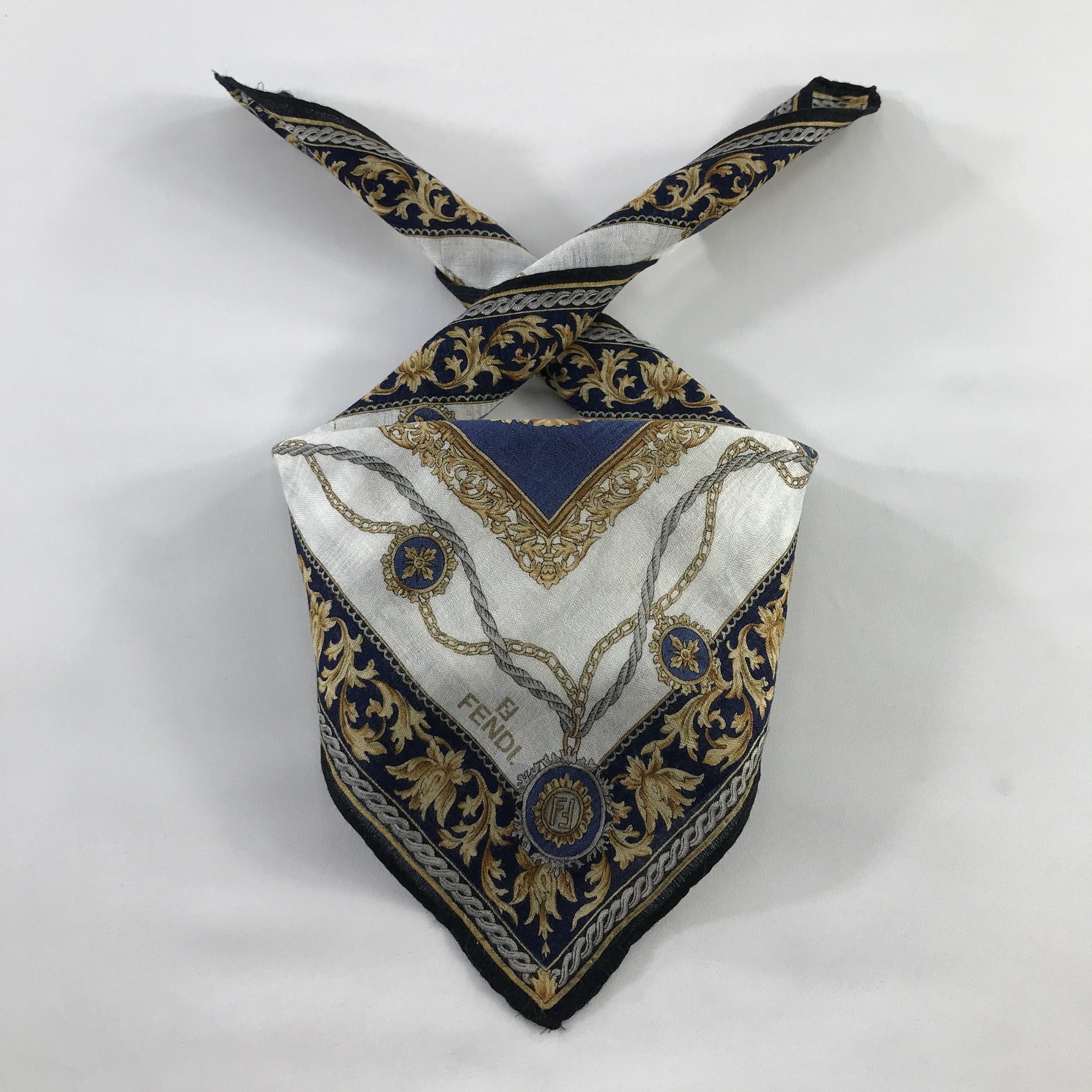 Vintage Vintage Fendi Bandana / Handkerchief / Neckerchief - S614 Size ONE SIZE - 3 Thumbnail