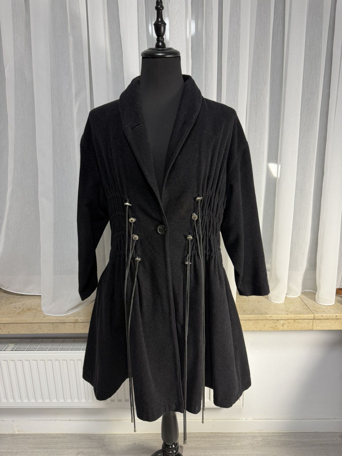 Ann Demeulemeester Ann Demeulemeester Corset Wool Coat / Archive Piece Size S / US 4 / IT 40 - 6 Thumbnail