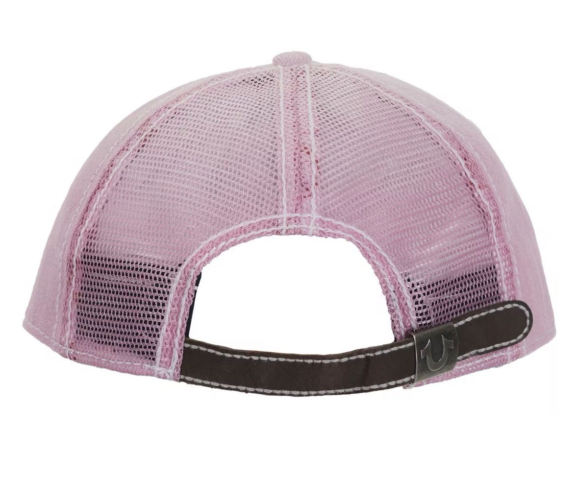 True Religion Supreme X True Religion Pink Washed Mesh back Trucker Hat Size ONE SIZE - 2 Thumbnail