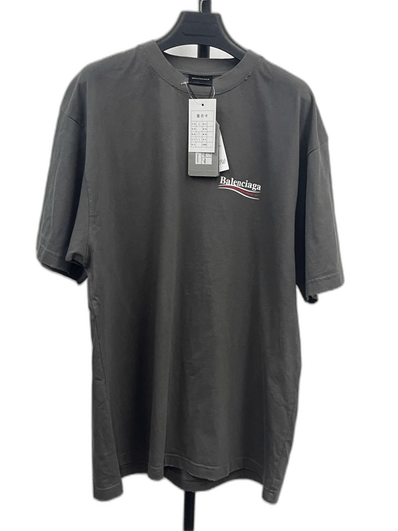 Balenciaga Political Campaign Logo Short Sleeve T-shirt